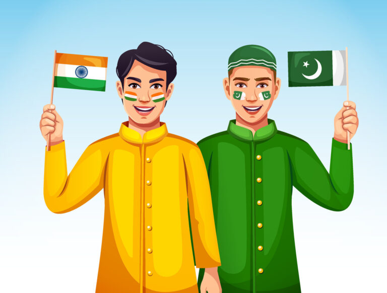 pakistan-and-india-young-people-show-unity-by-holding-indian-flags-in-their-hands-harmony-and-unity-concept-vector-mv0jR0xBgOuqWMOd