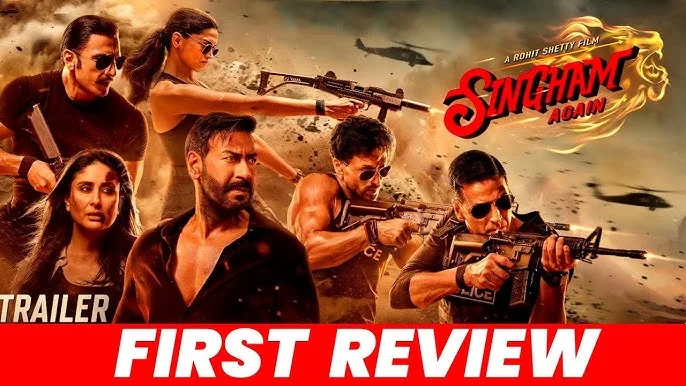 Singham Again Review: Disappointing Sequel with Cringe Scenes, Weak Plot, and Flat Cast