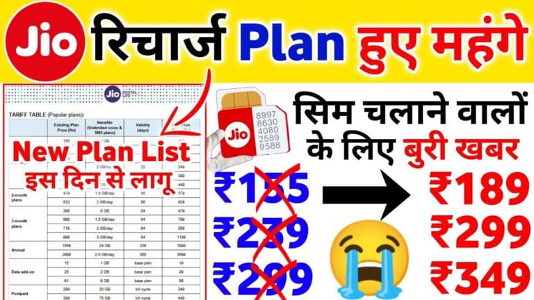 Jio’s 40% Hike in Mobile Recharge Plans