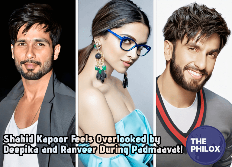 Shahid Kapoor Feels Overlooked by Deepika and Ranveer During Padmaavat