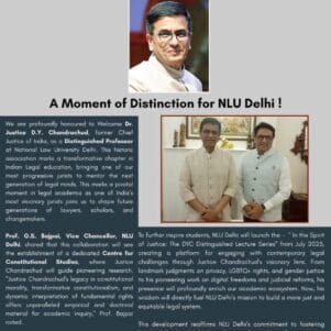 Chandrachud NLU Delhi