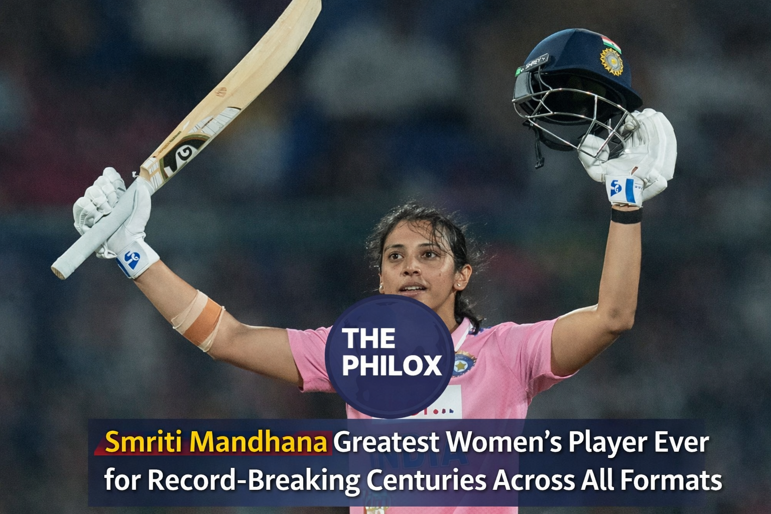 Smriti Mandhana Greatest Women's Player Ever for Record-Breaking Centuries Across All Formats