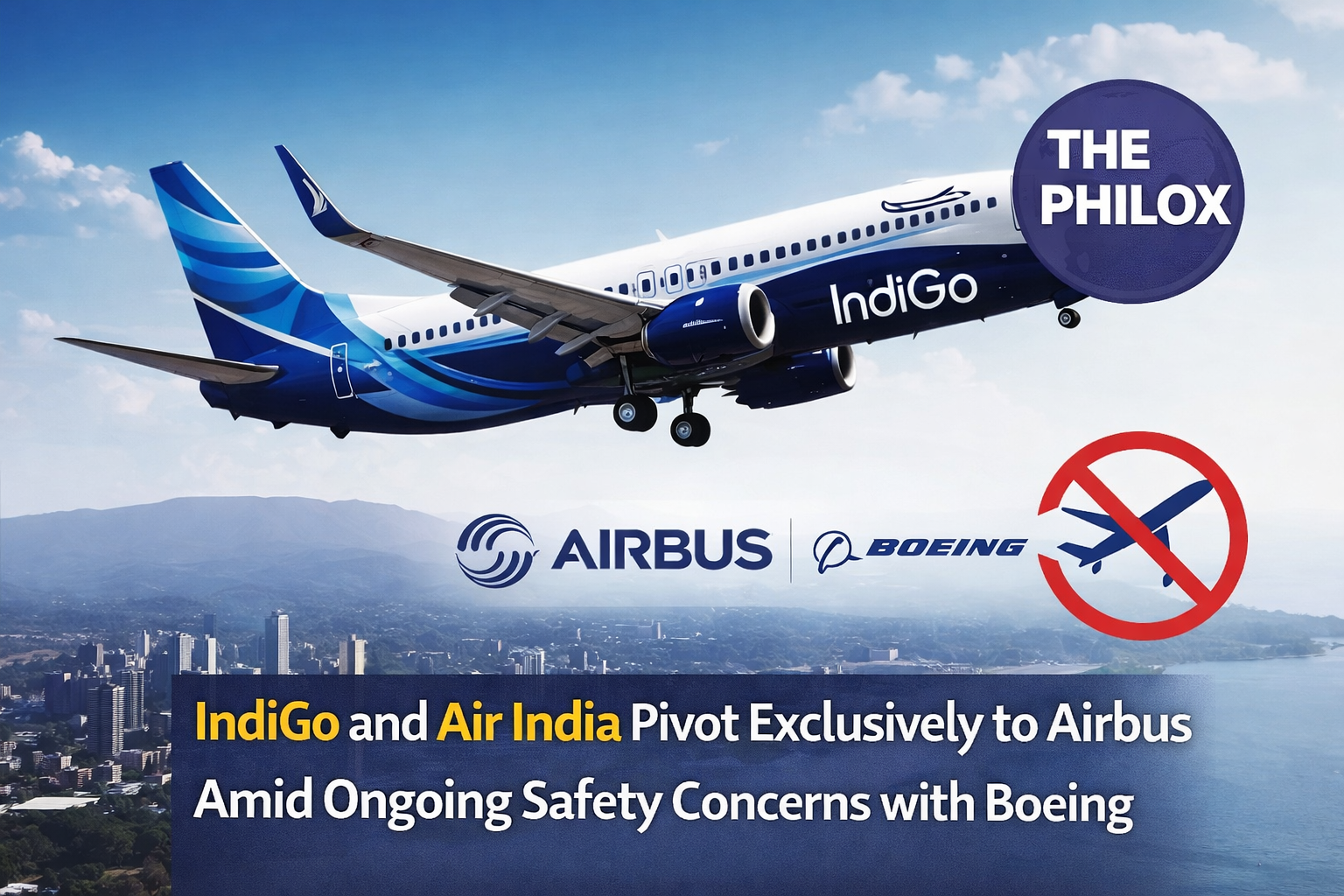 IndiGo and Air India Pivot Exclusively to Airbus Amid Ongoing Boeing Safety Concerns with Boeing