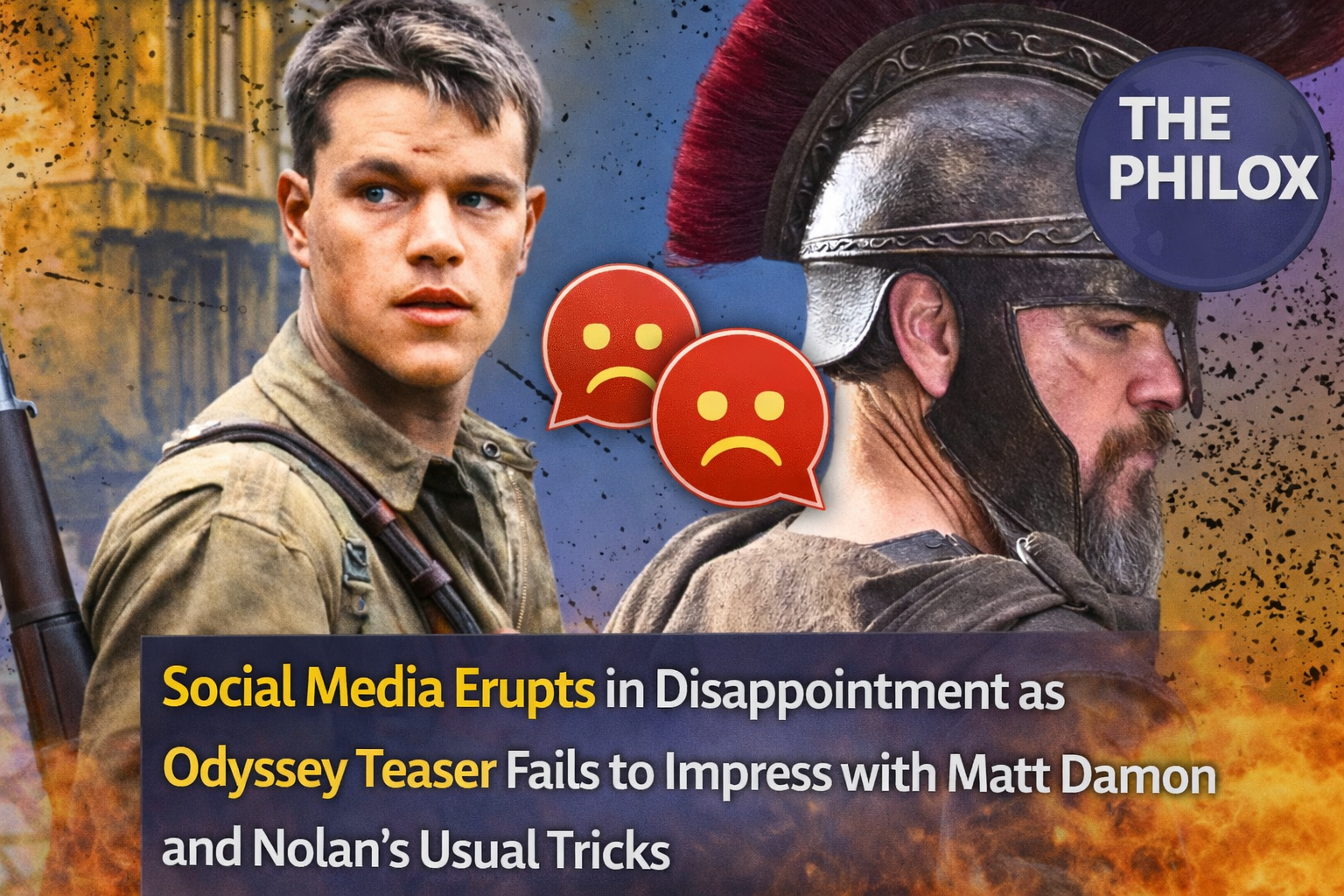 Social Media Erupts in Disappointment as Odyssey Teaser Fails to Impress with Matt Damon and Nolan's Usual Tricks