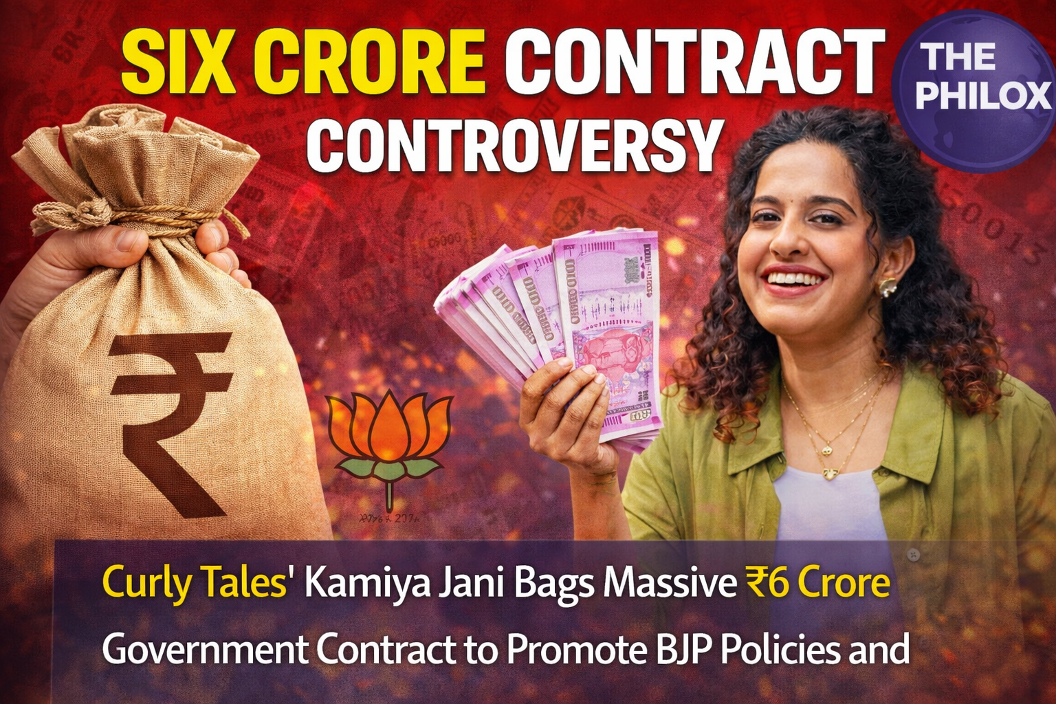 Curly Tales' Kamiya Jani Bags Massive ₹6 Crore Government Contract to Promote BJP Policies and Government Schemes